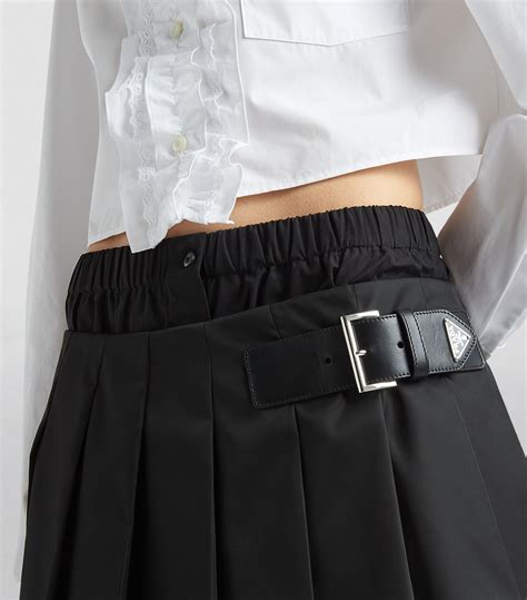 prada tennis skirt|Prada pleated midi skirt.